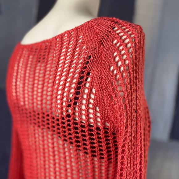 Attitude Crochet Knitted Jay Manuel LongSleeve Sweater Beautifully made!!!! Sz S - Picture 8 of 12